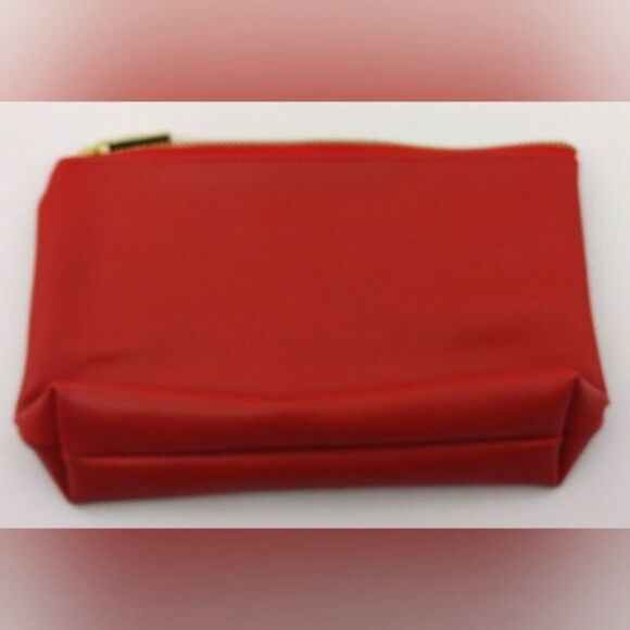 FREE W/ Purchase Sephora Red Cosmetic Makeup Bag with Gold Harware Beauty - Picture 3 of 8